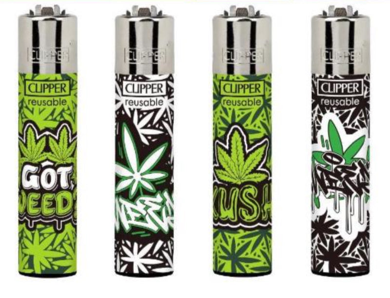 Clipper Lighter Weed Leaves