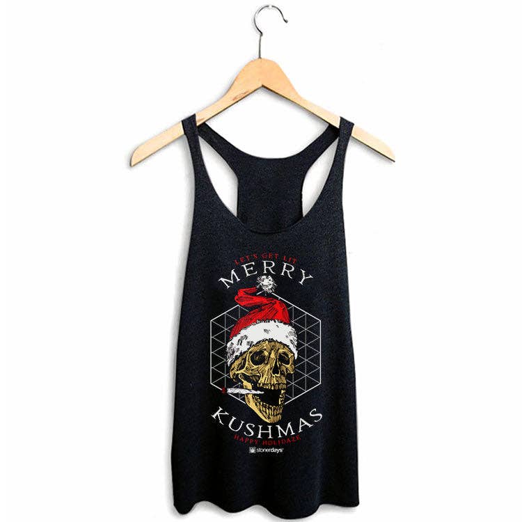 Merry Kushmas Women's Racerback: LARGE