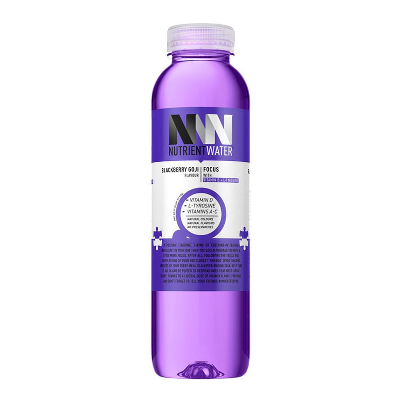 Nutrient Water Focus Vitamin D + L-Tyrosine Blackberry Goji 575ml