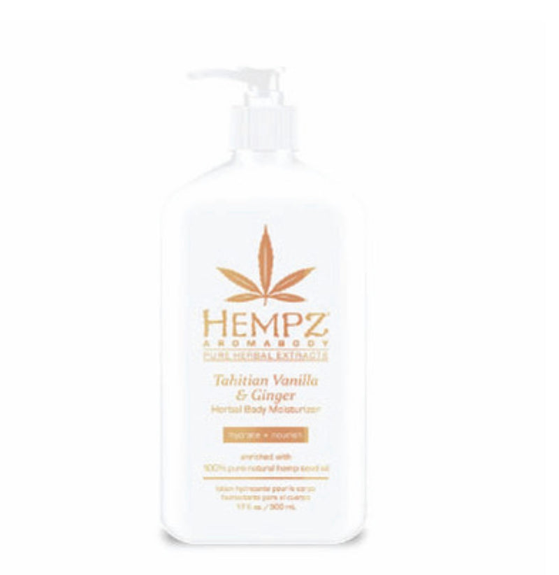Hempz® Aromabody Tahitian Vanilla & Ginger Herbal Body Moisturiser 500ml - Get Hempified Store