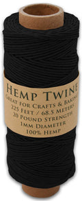 Hemptopia Hemp Twine spool, 225ft, 100% Natural: Natural
