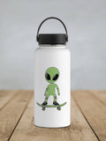 Skateboarding Alien Sticker : 2