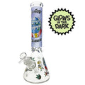 PERFECT GLOW IN THE DARK RICK AND MORTY BEAKER BONG 35CM – 7MM THICK GLASS - Get Hempified Store