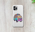 Flower Power VW Bus Sticker- Yellow: 2