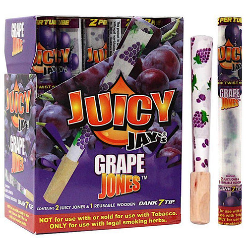 Juicy Jays Jones Blackberry Flavoured Papers Pre-Rolled Cones 1 1/4 - 2 Pack