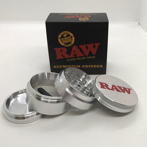 Grinder.    Raw aluminium grinder 56mm / 4 piece