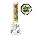 PERFECT GLOW IN THE DARK RICK AND MORTY BEAKER BONG 35CM – 7MM THICK GLASS - Get Hempified Store