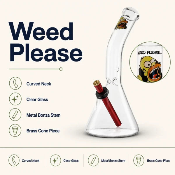 WEED PLEASE 30CM BEAKER BONG |
