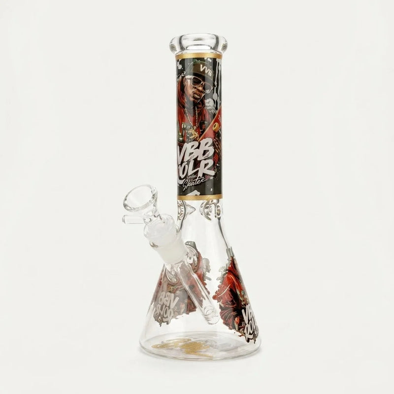 RAPPER DESIGN GLASS BEAKER BONG COLLECTION 25CM DU120305