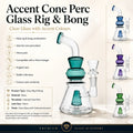 ACCENT CONE PERC GLASS RIG