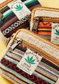 Natural Hemp and Gheri Zip Purse