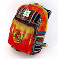 Hemp Moon Mushroom Hand Embroidered Sling Backpack