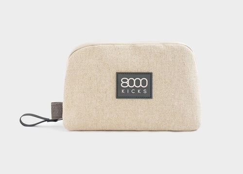 Accessory & Tech Pouch in Beige hemp