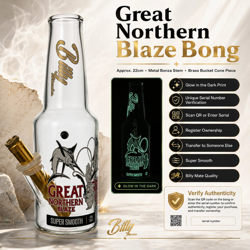 BILLY MATE GREAT NORTHERN BLAZE BONG 23CM