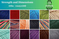 Hemptopia Hemp Twine spool, 225ft, 100% Natural: Rasta