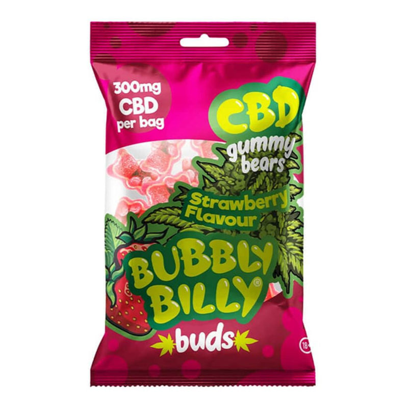 Bubbly Billy Buds Strawberry Flavoured CBD Gummy Bears (300 mg)