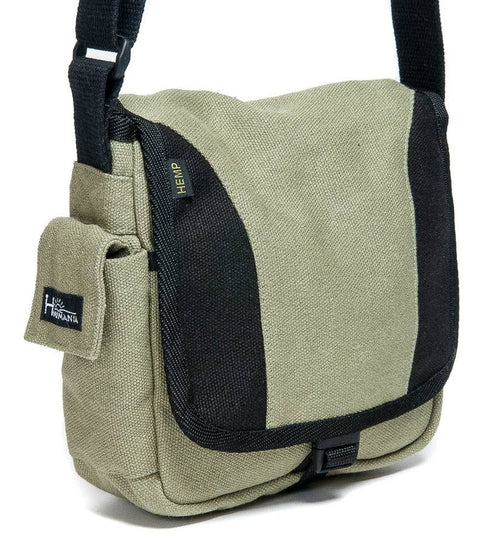PUR139-H Hemp Cell Shoulder Bag: Naturalblack