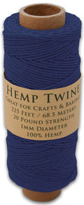 Hemptopia Hemp Twine spool, 225ft, 100% Natural: Red