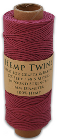 Hemptopia Hemp Twine spool, 225ft, 100% Natural: Rasta