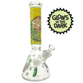 PERFECT GLOW IN THE DARK RICK AND MORTY BEAKER BONG 35CM – 7MM THICK GLASS - Get Hempified Store