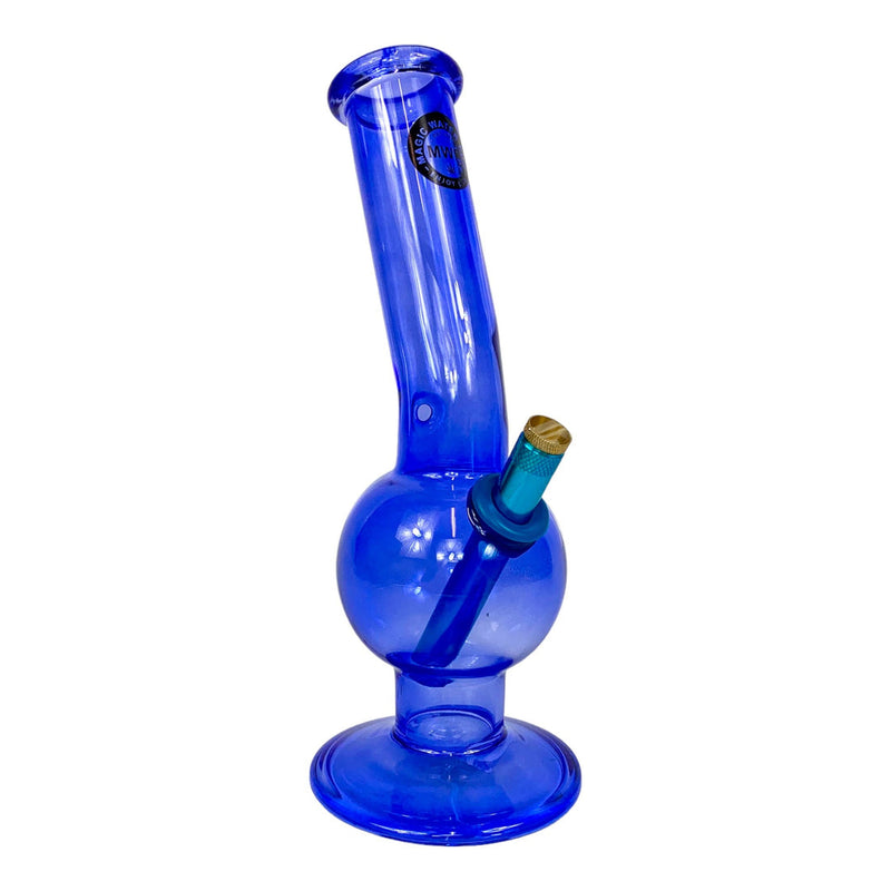 MWP Glass Bubble Bong 28cm Blue