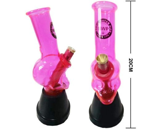 Small Bent Skull Pink 20cm