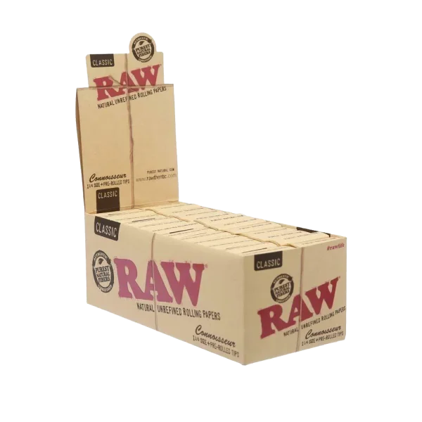 RAW CLASSIC 1 1/4 +PRE-ROLLED TIPS