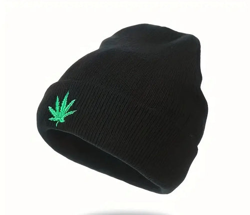 Hemp Fashion Leaf Beanie