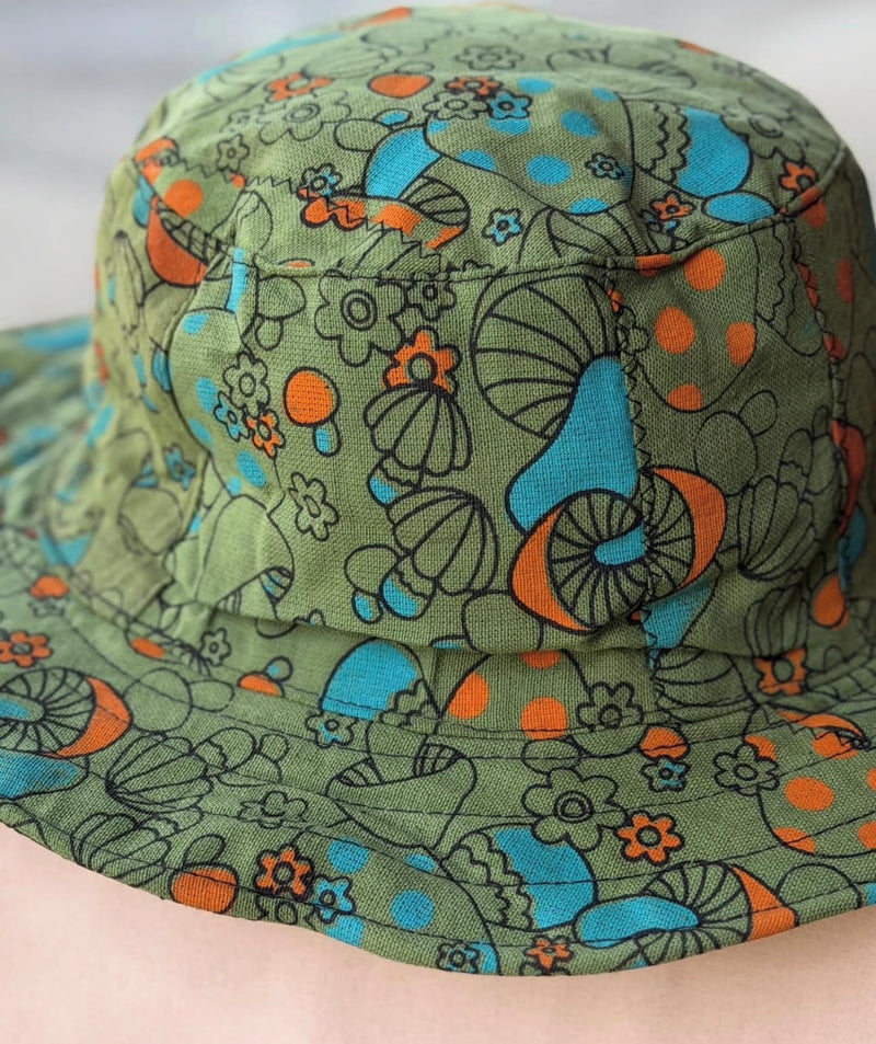 Yak And Yeti MushroomPrinted Hats