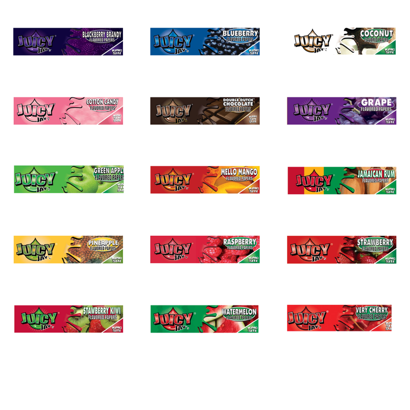 Juicy Jays King Size Slim Flavoured Rolling Papers – VARIOUS FLAVOURS