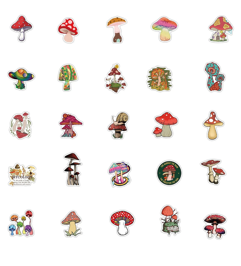 Mushroom Stickers food Stickers Bomb Decal stickers