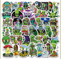 Psychedelic Trippy Weed Alien Vinyl Decal Stickers