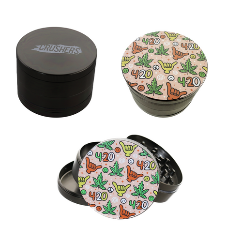 CRUSHERS “Timeless 4:20 Bliss” 63mm 4-Piece Grinder