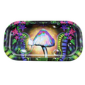 Tray with 3D magnetic lid.     Rainbow Rapture Shroom Metal Tray! 🍄