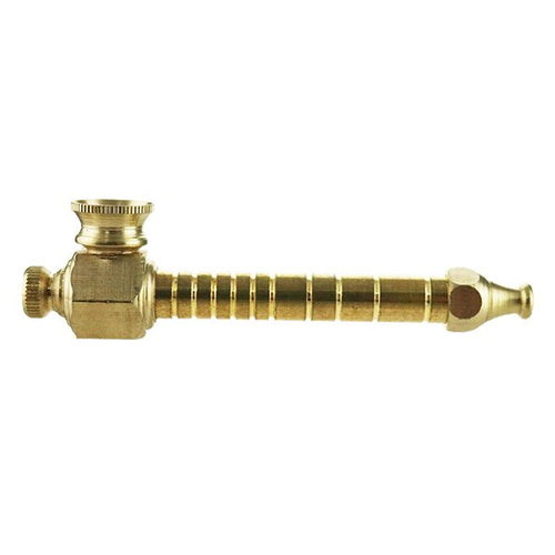 Brass Tobacco Spike Pipe 9.5cm