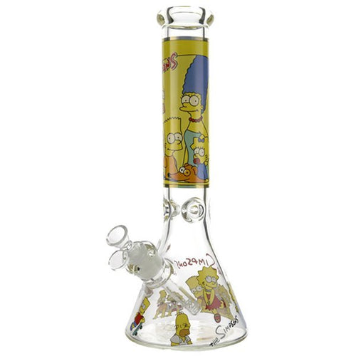 The Simpsons Family Portrait Glass Beaker Waterpipe – 35cm