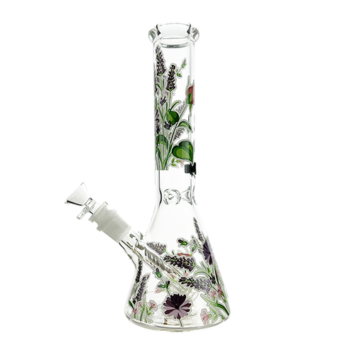 Billy Mate Luminescent Lavender Bloom Beaker Waterpipe – 25cm DU-120119