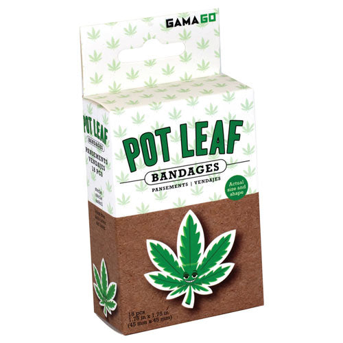 Pot Leaf Adhesive Bandages