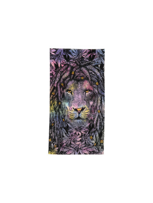 Rasta Lion with Cannabis Leaf Towel