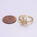 Mary Jane Ring | Studded Cannabis Ring