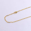 14K Gold Filled 3mm Paperclip Chain 17.5 inch Necklace