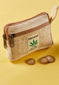 Natural Hemp Zip Purse