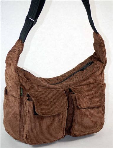 PUR142-CR Hemp Corduroy Surf Bag: Chocolate
