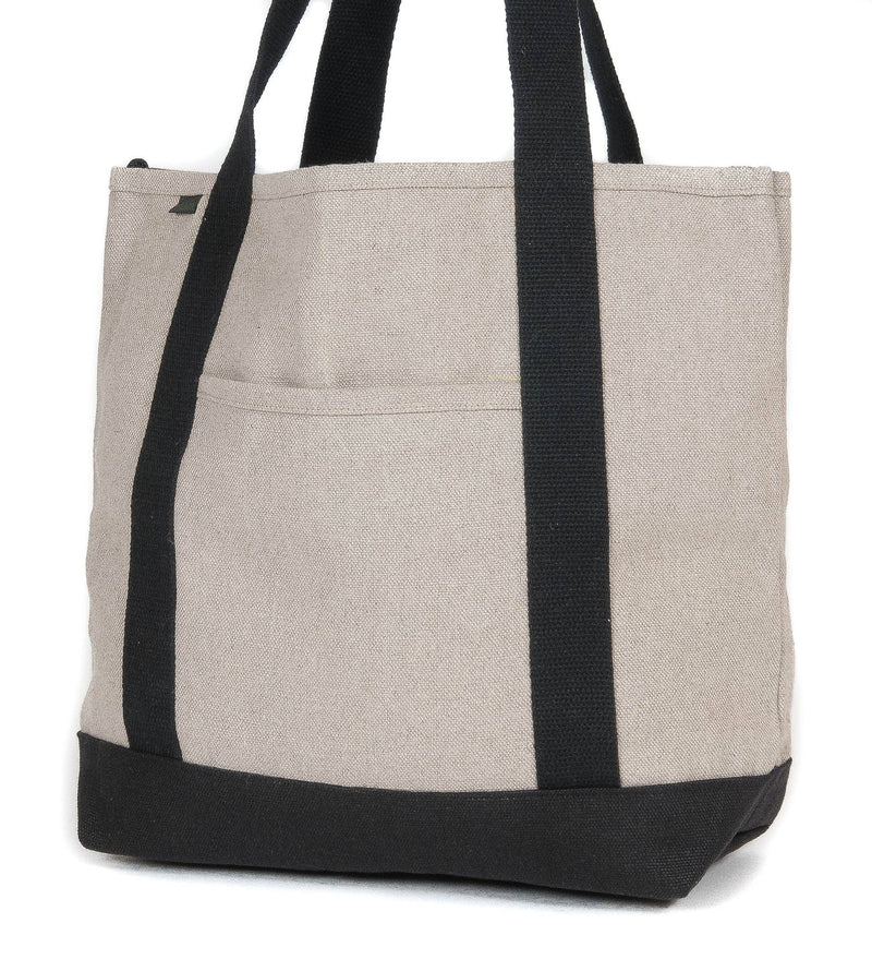 PUR134-H Hemp Boat Tote-Medium: Natural