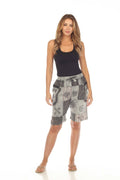 Cotton Multi Patchwork Block Print Cargo Short D912 : XL - Get Hempified Store