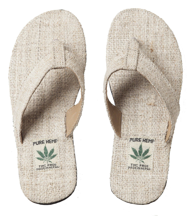 Hemp Unisex Sandals: 12 / Natural