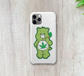 Caring Weed Bear Sticker- Green Leaf: 2