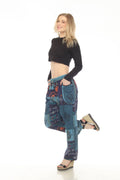 Cotton Patchwork Zip Pocket Yoga Pant D729 : M