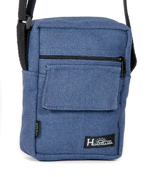 PUR146-H Hemp Mini Field Bag: Blue