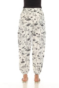 Cotton Butterfly Mushroom Print Yoga Trouser D278: Extra Large